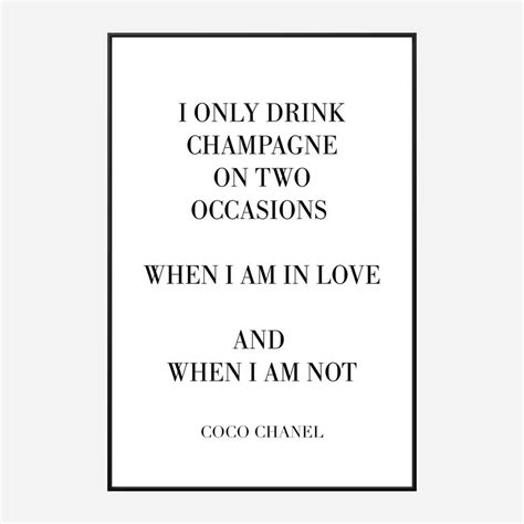 coco chanel drink champagne|coco chanel design quotes.